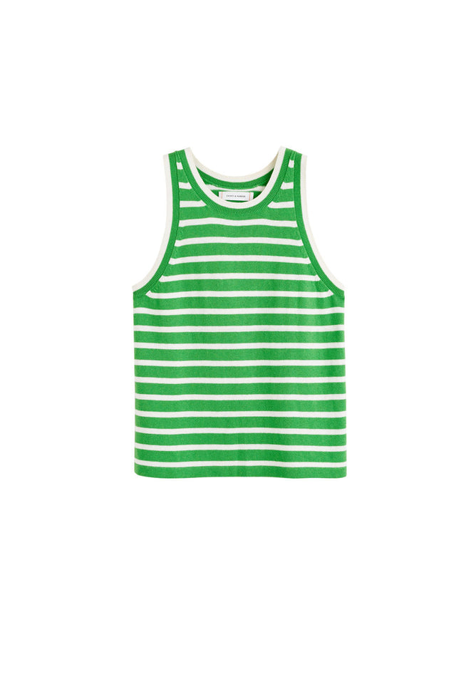 Green Cotton-Linen Breton Vest image 2