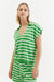 Green Cotton-Linen Breton Polo T-shirt