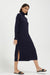 Women's Rollneck Maxi Knitted Dress Chinti And Parker Navy Wool-Cashmere Size XS-3L