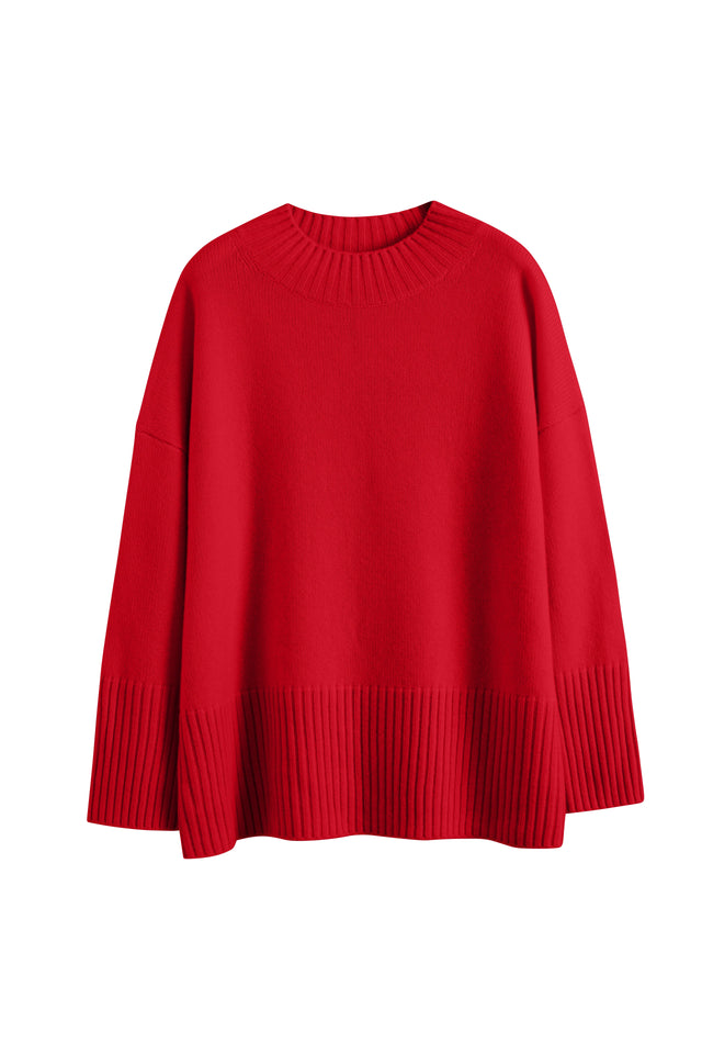 Red Pure Cashmere Comfort Sweater image 2