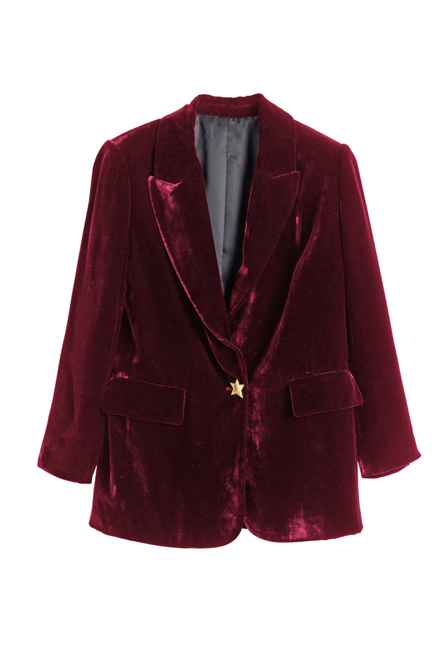 Claret Velvet Jacket image 5