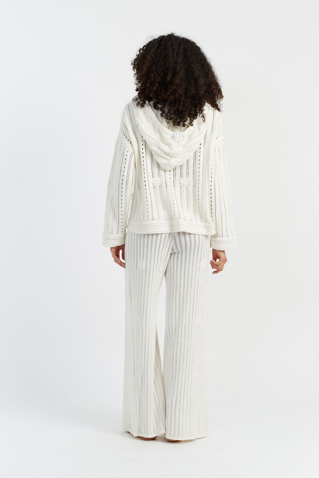Cream Laura Whitmore Bohemian Trousers image 3