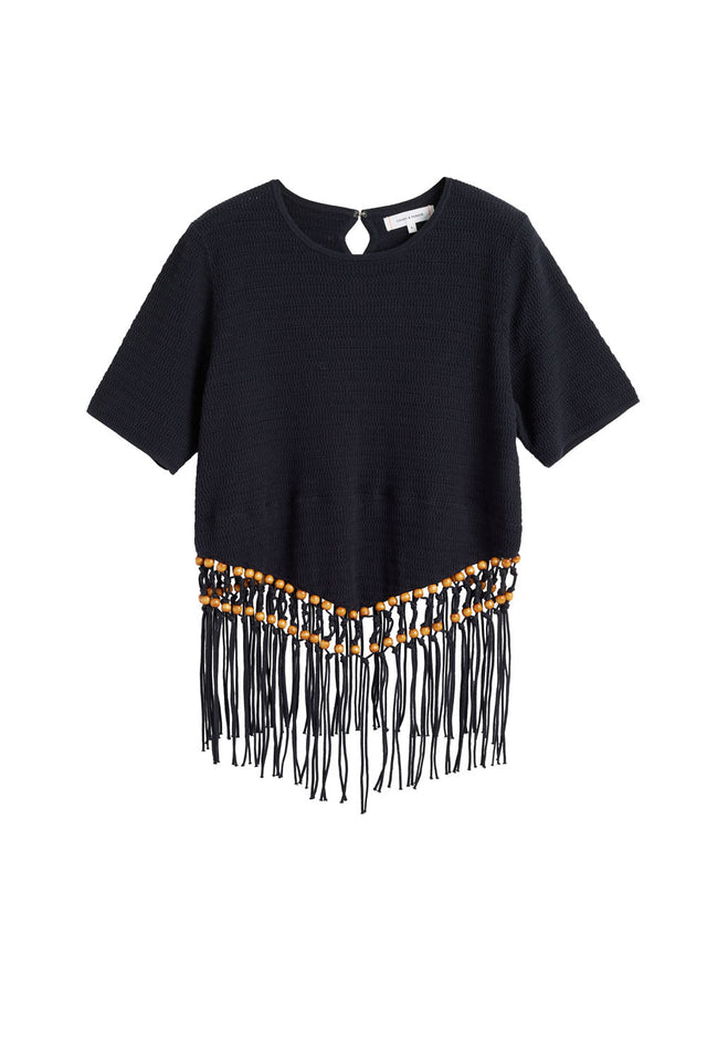 Black Laura Whitmore Beaded Top image 4