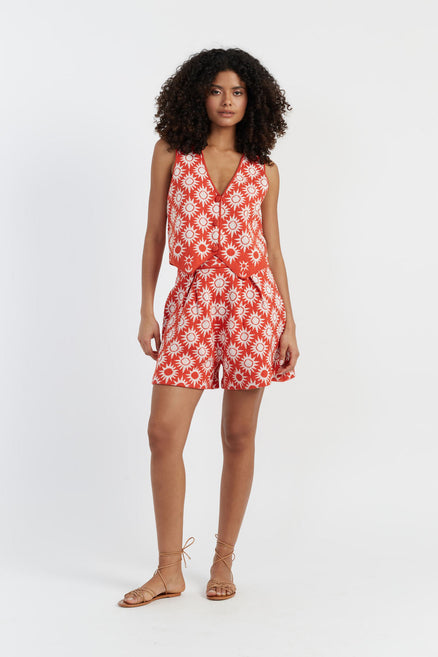 Terracotta Laura Whitmore Sunflower Shorts
