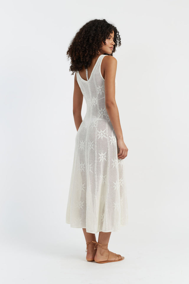 Cream Laura Whitmore Bohemian Dress image 4