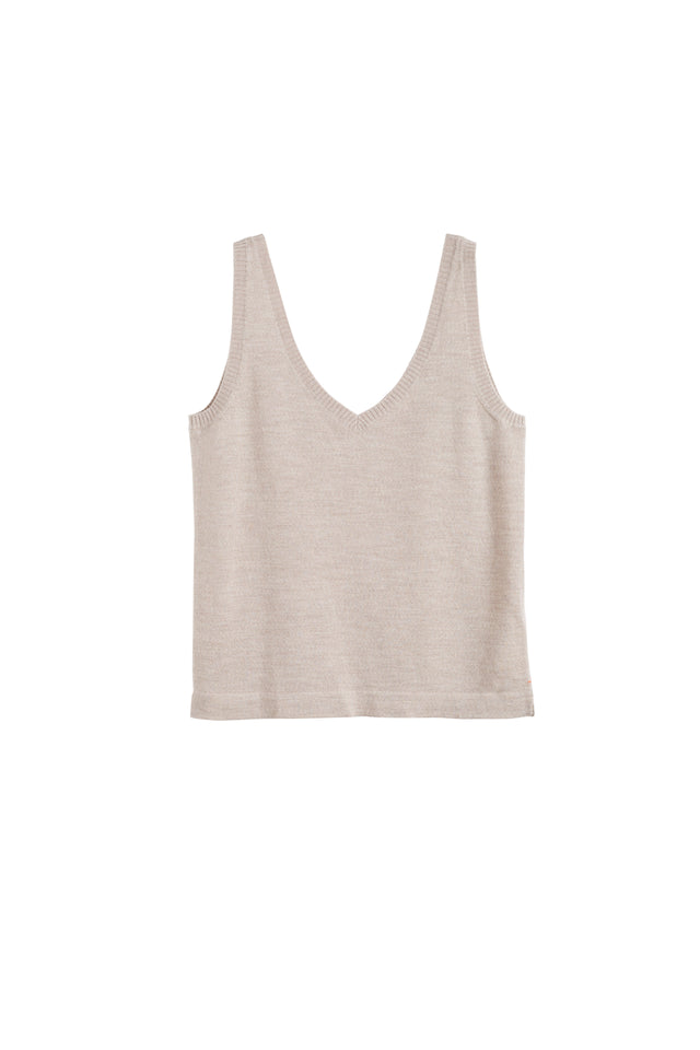 Taupe Pure Merino Vest image 2