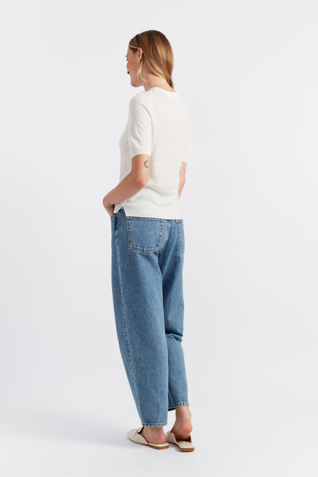 Cream Pure Merino T-Shirt image 2