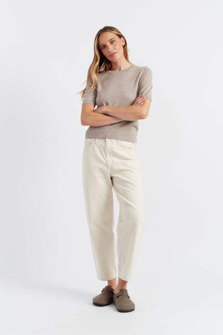 Oatmeal Pure Merino T-Shirt