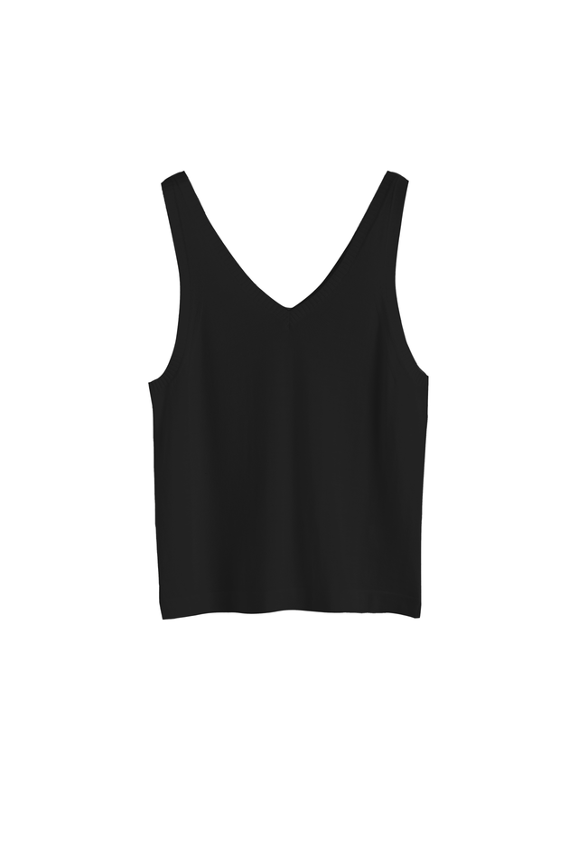 Black Pure Merino Vest image 5