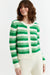 Green Cotton Crochet Cardigan