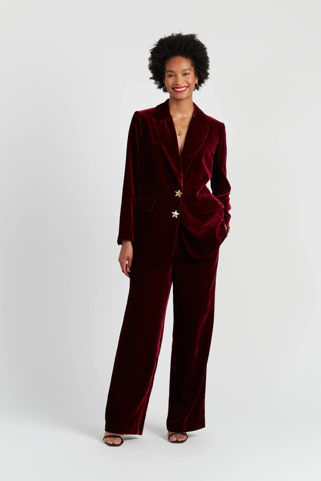 Claret Velvet Jacket image 3