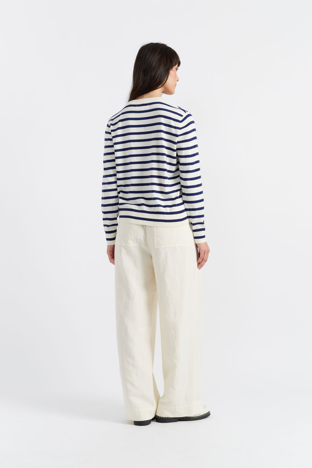 Blue Cotton Snoopy Nautical Sweater image 2