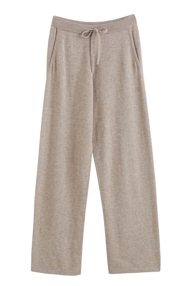 Women's Wide-leg Trackpants Chinti and Parker Soft-Truffle 100% Cashmere Size XS-3L image 2