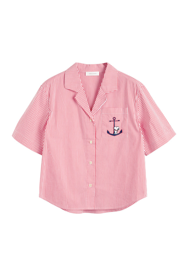 Red Cotton Snoopy Anchor Co-ord image 4