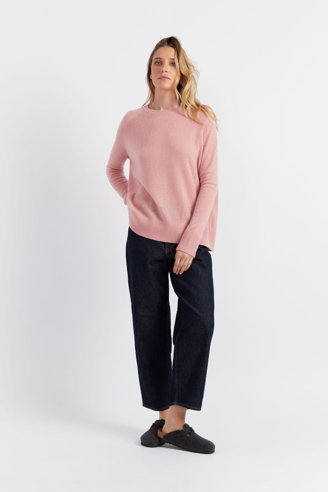 Clay-Pink Cloud Cashmere Slouchy Sweater image 4