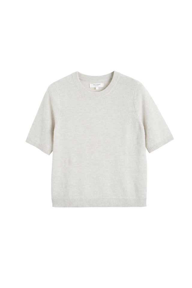 Taupe Cloud Cashmere T-shirt image 2