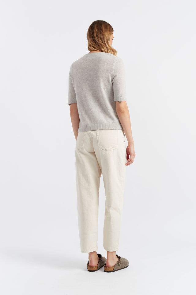 Taupe Cloud Cashmere T-shirt image 3