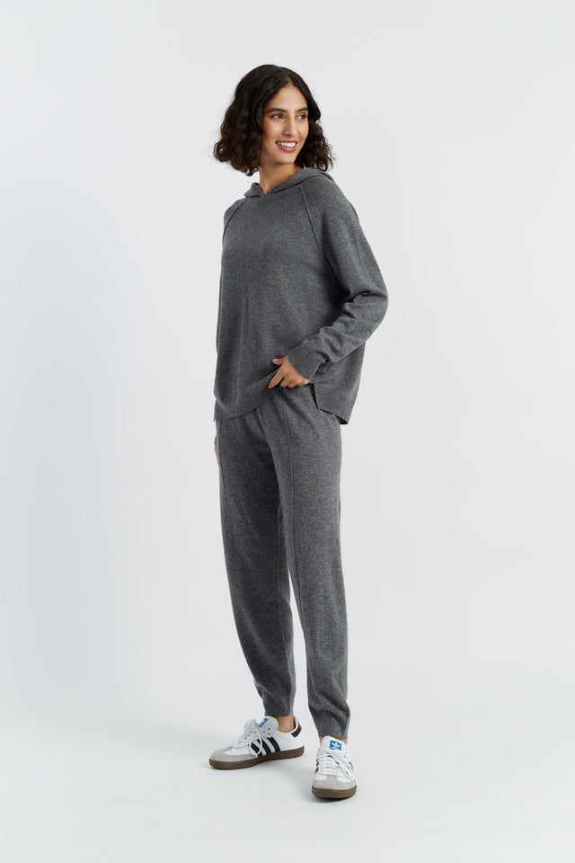 Women's Knitted Hoodie Chinti and Parker Grey Wool-Cashmere Boxy fit Size XS-3L image 3