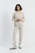 Women's Knitted Hoodie Chinti and Parker Oatmeal Wool-Cashmere Boxy fit Size XS-3L