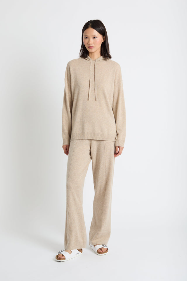 Soft-Oat Wool-Cashmere Relaxed Hoodie image 3