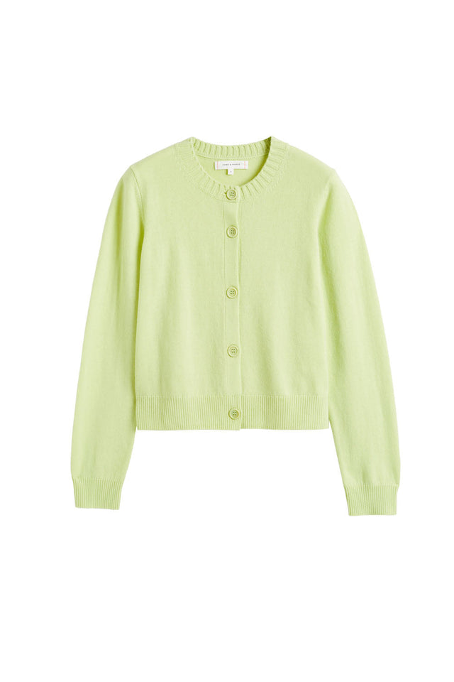 Lemon Wool-Cashmere Crew Neck Cardigan image 2