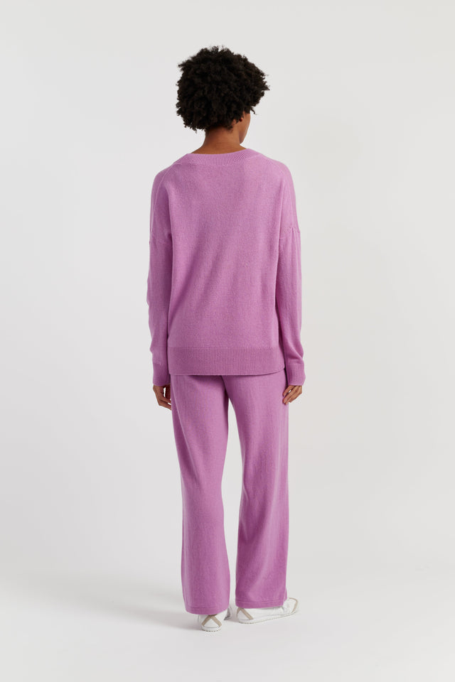 Lilac Wool-Cashmere Light Slouchy Sweater image 3