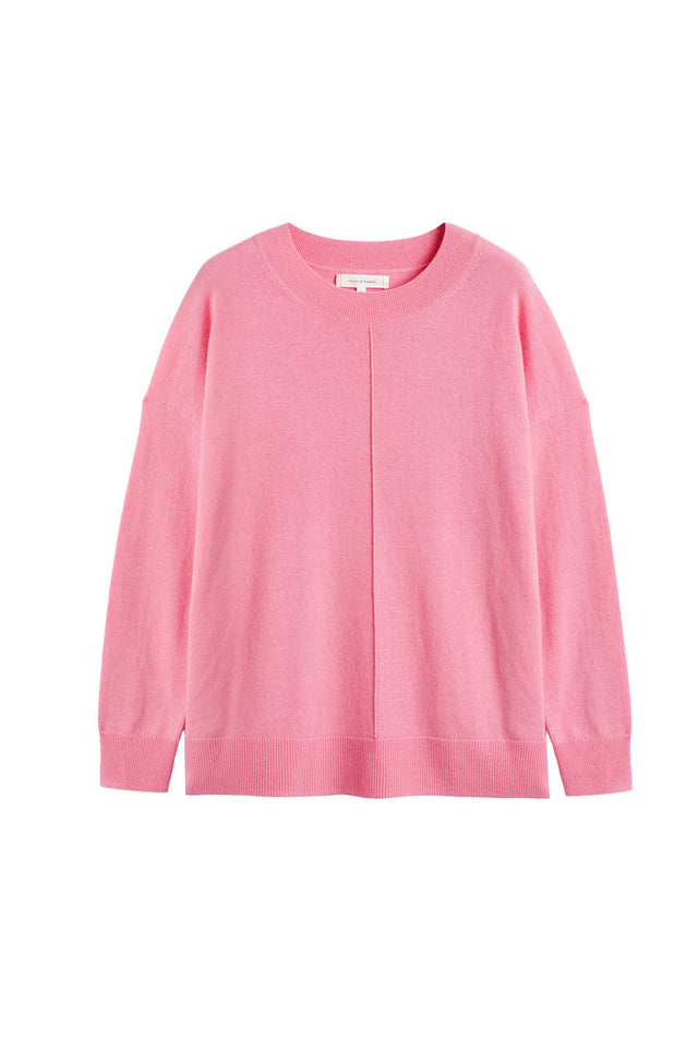 Pink Wool-Cashmere Slouchy Sweater image 2