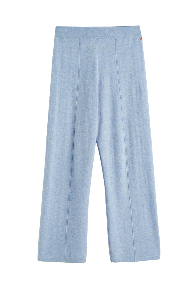 Baby-Blue Wool-Cashmere Wide-Leg Track Pants image 4