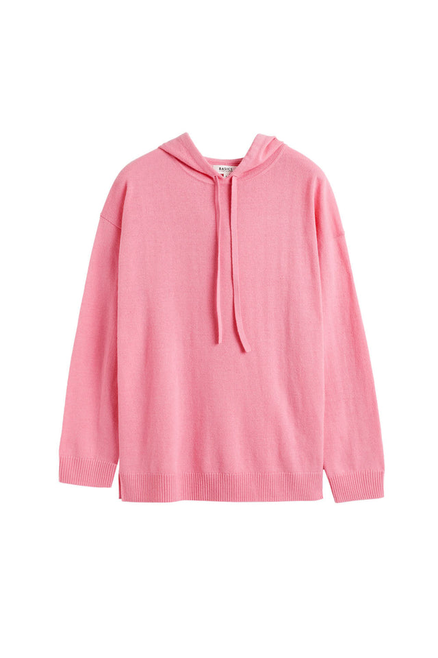 Pink Wool-Cashmere Relaxed Hoodie image 2