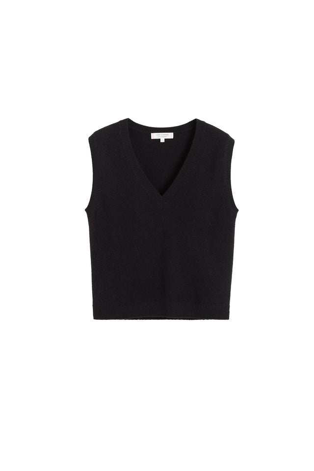 Black Cloud Cashmere Tank image 4