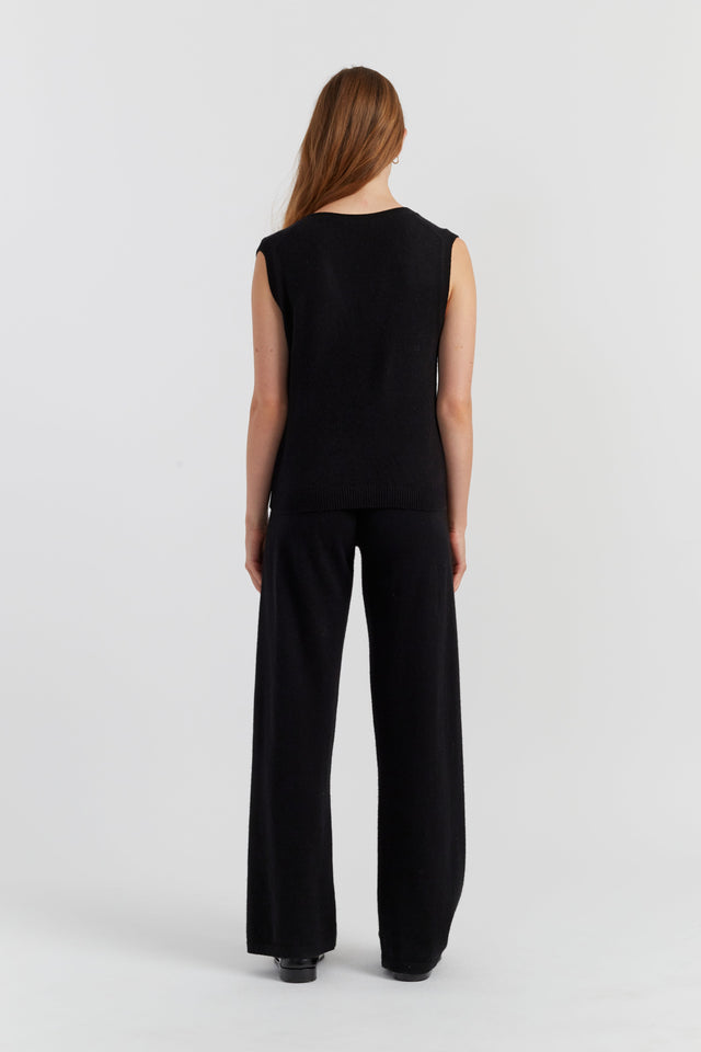 Black Cloud Cashmere Tank image 3