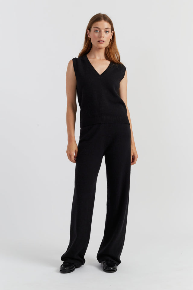 Black Cloud Cashmere Tank image 2