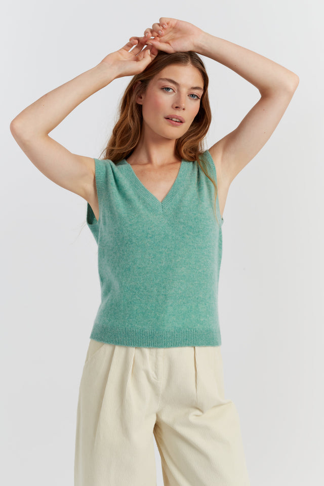 Spearmint Cloud Cashmere Tank image 3