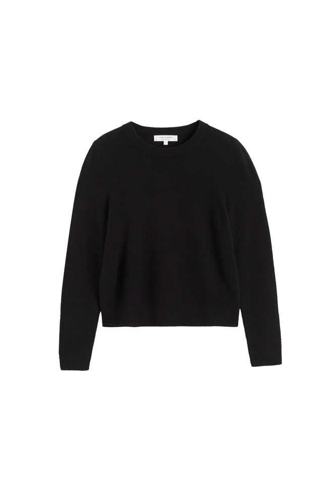 Black Cloud Cashmere Cropped Sweater image 4
