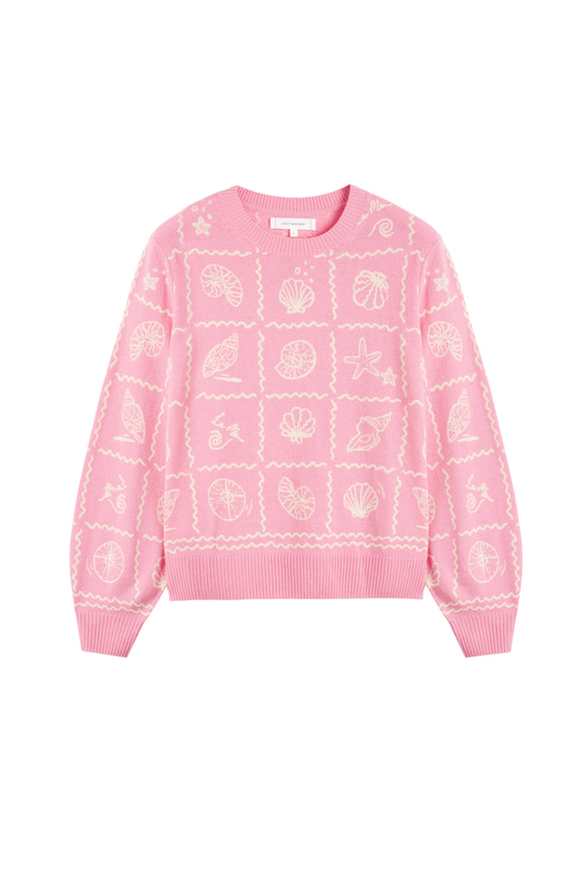 Pink Wool-Cashmere La Mer Sweater image 4