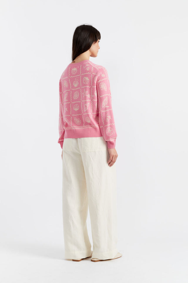 Pink Wool-Cashmere La Mer Sweater image 2