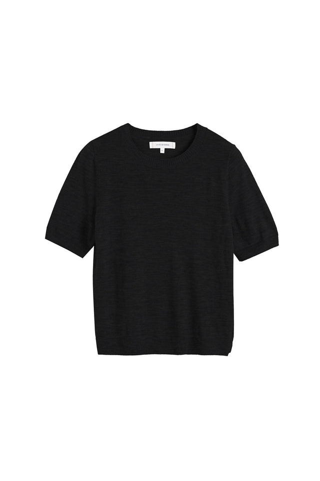 Black Pure Merino T-Shirt image 3