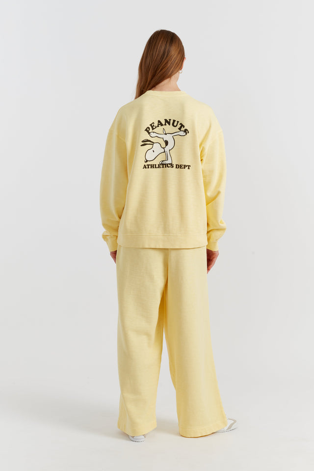 Chinti and Parker Sweatshirt Snoopy Soft-Yellow Cotton Athletics style image 3