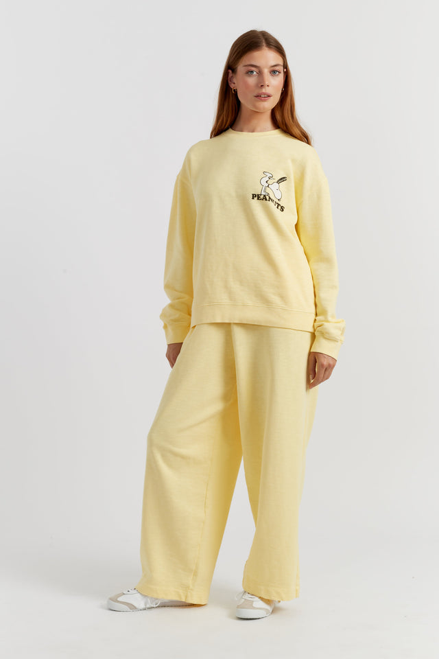 Chinti and Parker Sweatshirt Snoopy Soft-Yellow Cotton Athletics style image 2