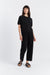 Black Wool-Cashmere Cropped Track Pants