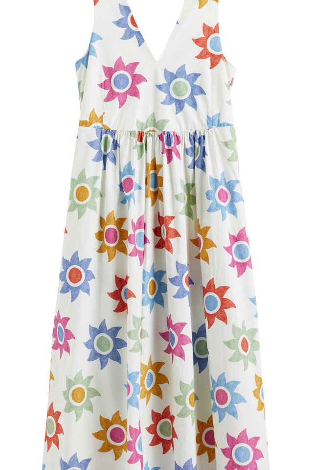 Cream Cotton Sol Summer Dress image 5