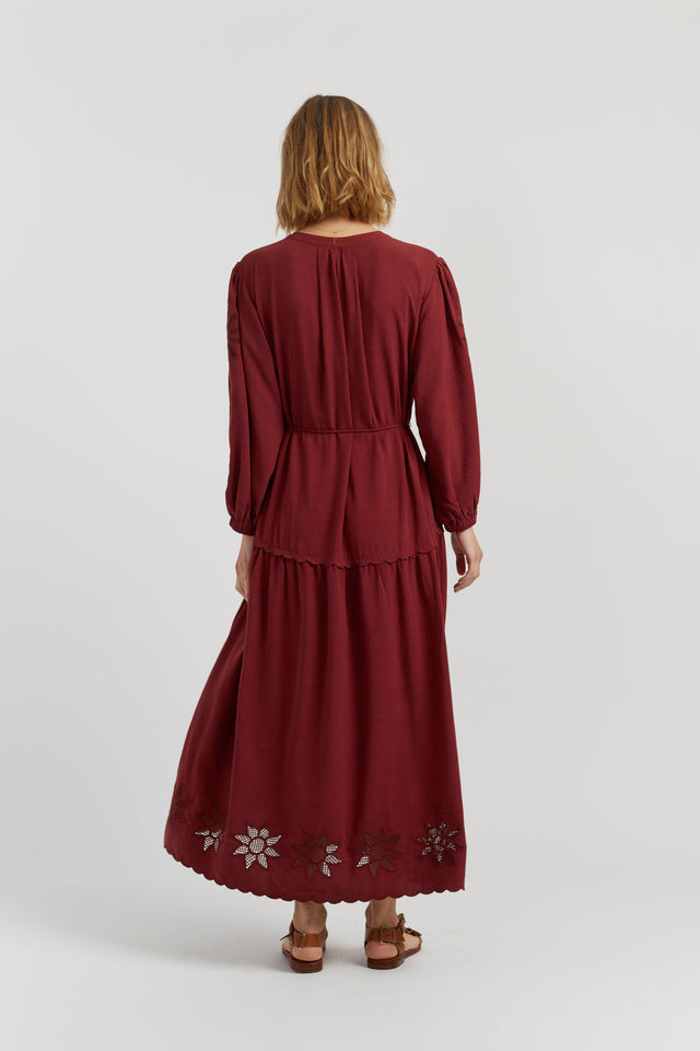 Sienna Linen-Blend Broderie Dress image 3