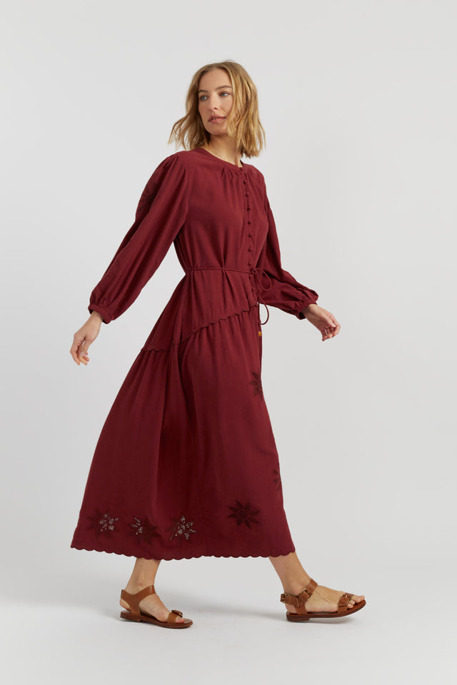 Sienna Linen-Blend Broderie Dress image 2