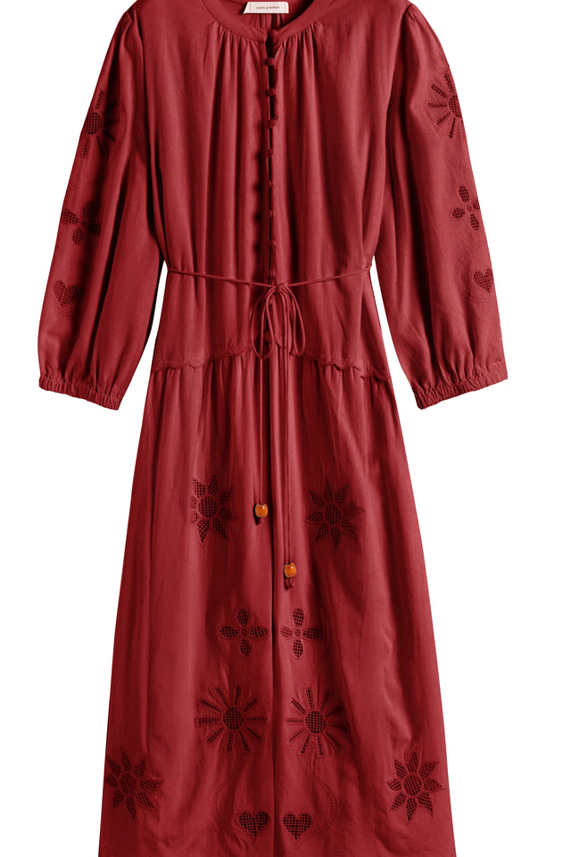 Sienna Linen-Blend Broderie Dress image 5
