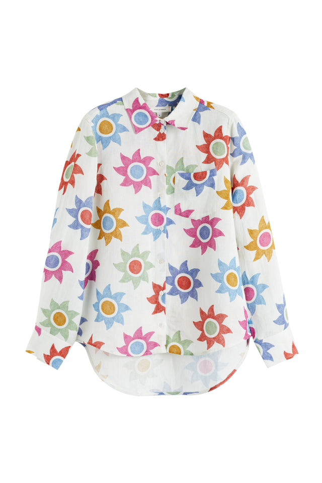 Cream Cotton Sol Shirt image 4