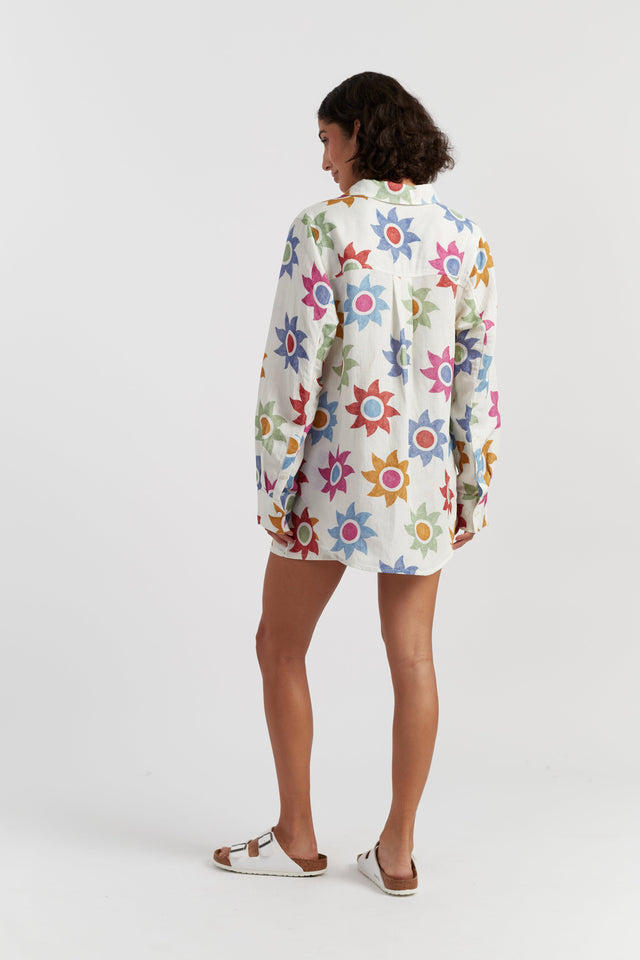 Cream Cotton Sol Shirt image 2