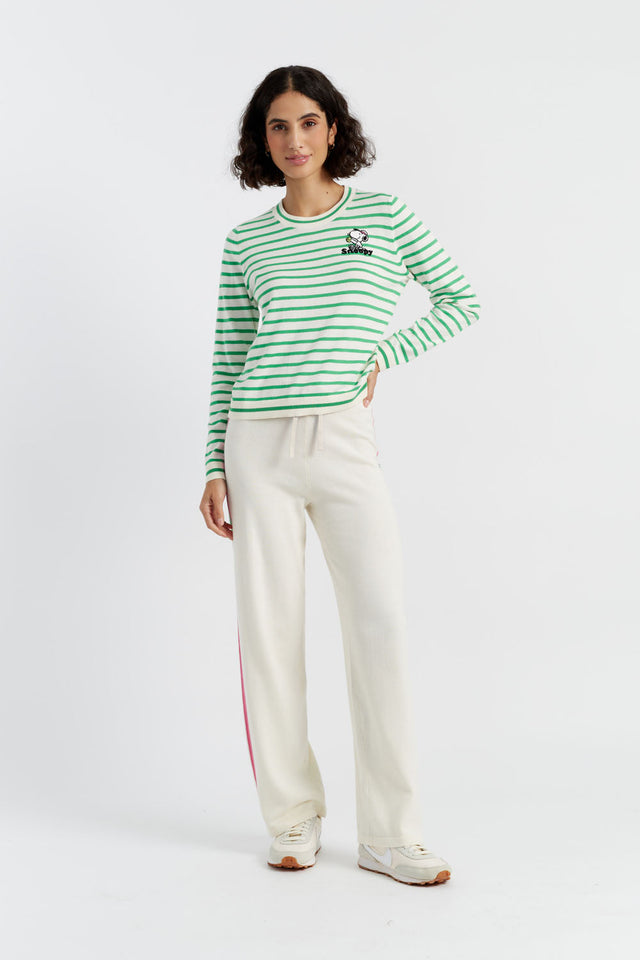 Green Cotton Peanuts Racquet Club Sweater image 4