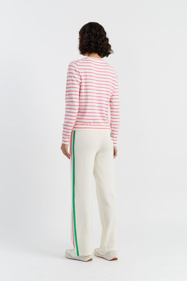Pink Cotton Peanuts Racquet Club Sweater image 3