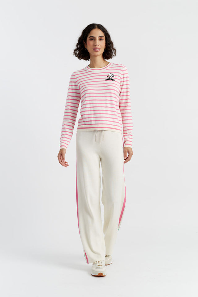 Pink Cotton Peanuts Racquet Club Sweater image 4
