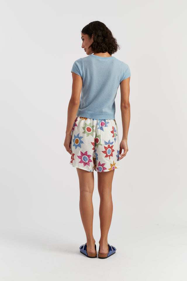 Sky-Blue Air Pure Cashmere T-shirt image 3